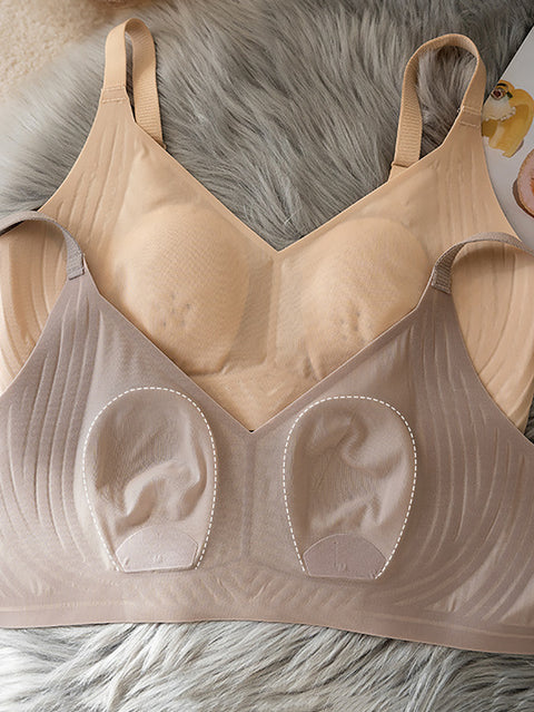 Women Summer Casual With Bra Pad Pure Color Bar