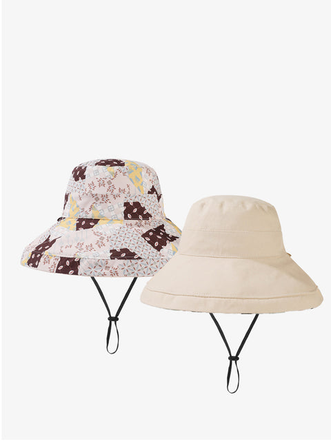 Chapéu casual feminino à prova de sol com dois lados para uso