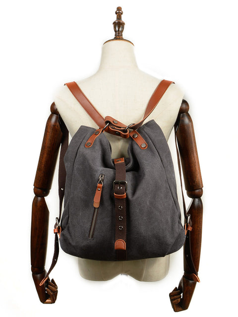 Women Casual Canvas Shoulder Bag Backpack