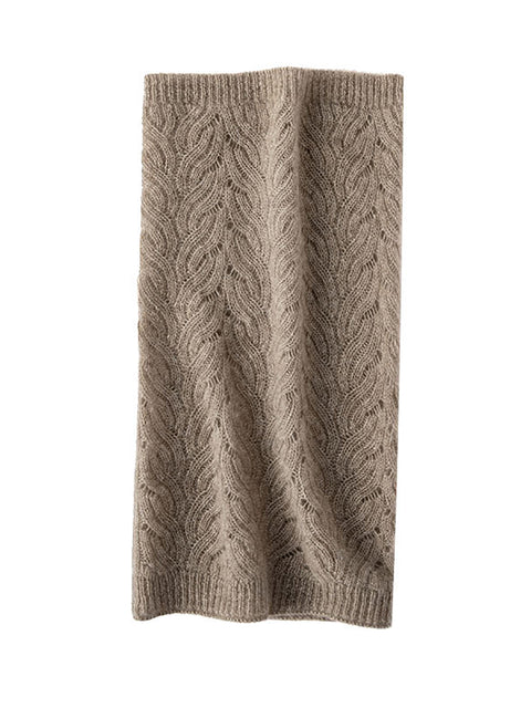 Cachecol de malha de cashmere para manter o inverno aquecido