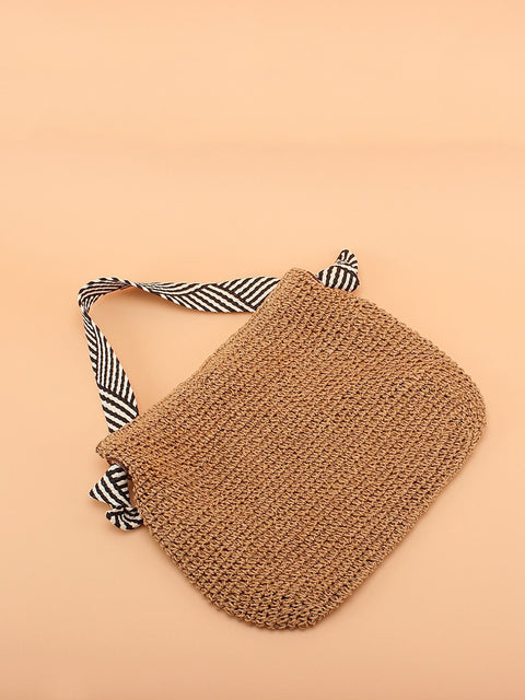 Women Summer Straw Weave Large Capacity Shoulder Bag