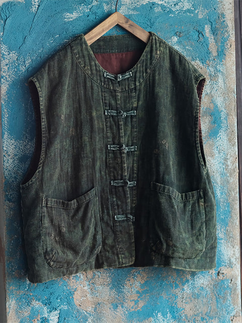 Women Ethnic Solid Spring Worn Cotton Vest