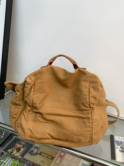 Bolsa de lona estilo japonês Bolsa de ombro retrô